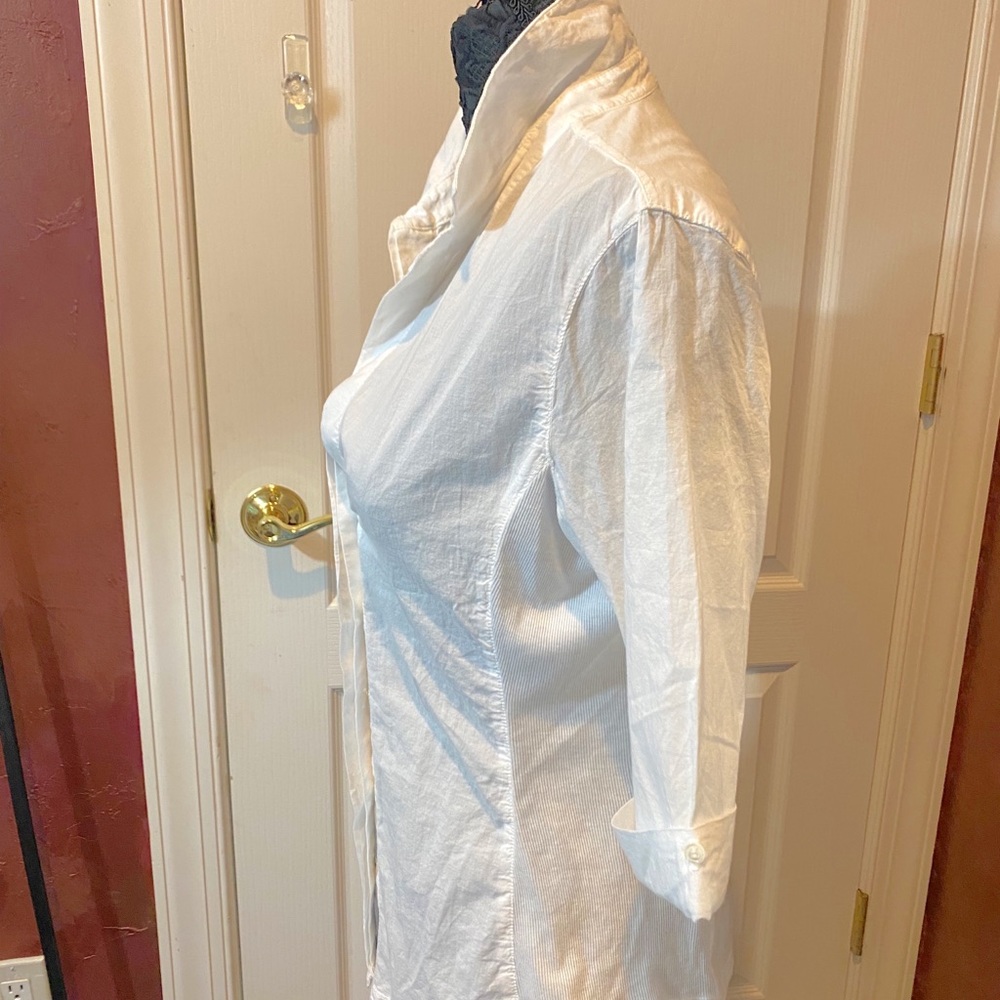 Nwt James Perse Slub Side Panel Button Front Shirt - image 2